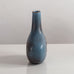 Gunnar Nylund for Rörstrand, Sweden, stoneware flattened bottle vase with blue and brown glaze M5402