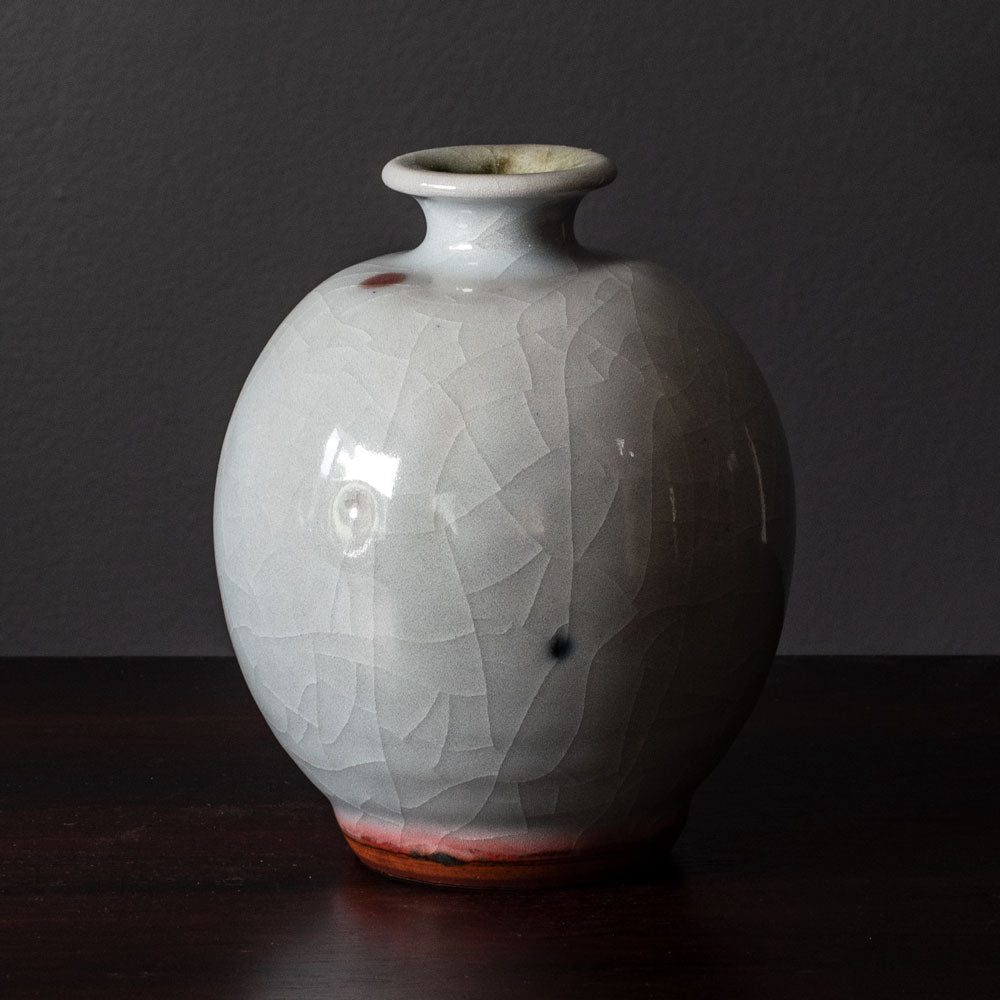 Horst Kerstan, Germany, unique stoneware vase with celadon crackle glaze H1519