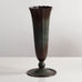 Tall scalloped disko metal vase, Denmark,  M5436