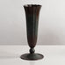 Tall scalloped disko metal vase, Denmark,  M5436