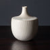 Stig Lindberg for Gustavsberg, Sweden, unique stoneware cabinet vase with matte white glaze J1195