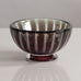 Edvin Öhrström for Orrefors, Sweden, ariel bowl in red and clear glass M4290