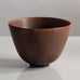 Gunnar Nylund for Rörstrand, Sweden, stoneware bowl with  brown glaze M4048