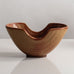 Gunnar Nylund for Rörstrand, Sweden, stoneware bowl with  brown glaze M5447