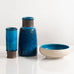 Three vessels with turquoise glaze by Nils Kähler for Herman A. Kähler Keramik, Denmark