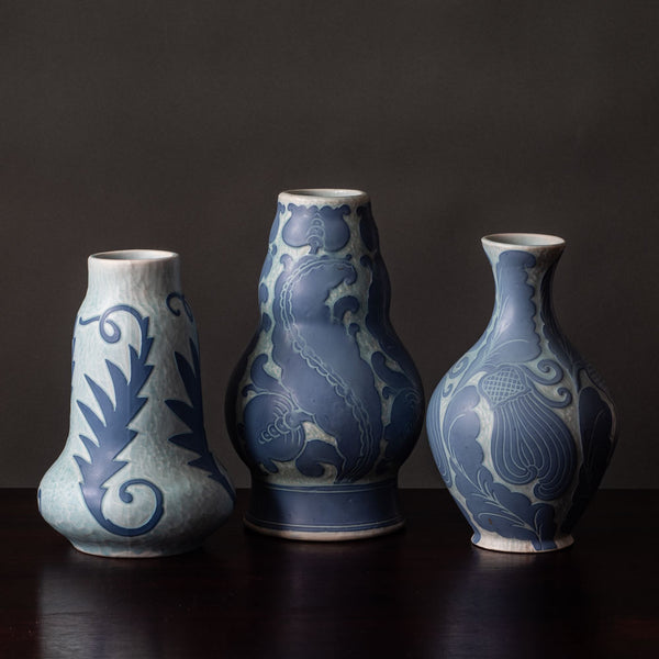 Group of vases by Josef Ekberg for Gustavsberg, Sweden