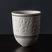 Horst Göbbels, own studio, Germany, porcelain vase with pattern in relief J1316
