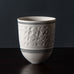 Horst Göbbels, own studio, Germany, porcelain vase with pattern in relief J1316