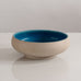 Nils Kähler for Herman A. Kähler Keramik, Denmark, shallow bowl with turquoise glaze H1340