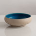 Nils Kähler for Herman A. Kähler Keramik, Denmark, shallow bowl with turquoise glaze H1340