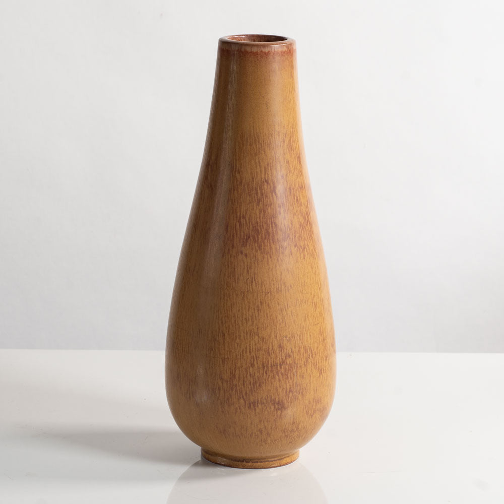 Gunnar Nylund for Rörstrand, Sweden, stoneware vase with reddish brown glaze M5477