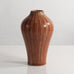 Gunnar Nylund for Rörstrand, Sweden, stoneware vase with golden brown glaze M5474