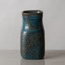Stig Lindberg for Gustavsberg, Sweden, unique stoneware vase with turquoise glaze