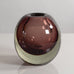 Gunnel Nyman for Nuutäjarvi-Nottsjö, Finland, purple glass "Huntu" vase M5420