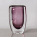 Vicke Lindstrand for Kosta, Sweden, sommerso vase in purple and clear glass J1243