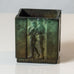 GAB, Sweden, square bronze cup with figures in relief K2688