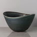 Gunnar Nylund for Rorstrand large ovoid stoneware bowl with blue glaze J1240