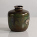GAB, Sweden, "ORI" vase in light bronze with relief illustrations of a deer M5400