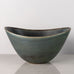 Gunnar Nylund for Rorstrand large ovoid stoneware bowl with blue glaze J1240