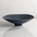Carl Harry Stålhane for Rörstrand, Sweden, large stoneware footed bowl with blue haresfur glaze M5421