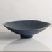 Carl Harry Stålhane for Rörstrand, Sweden, large stoneware footed bowl with blue haresfur glaze M5421