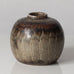 Carl Harry Stålhane for Rörstrand, Sweden, unique stoneware vase with brown glaze L3220