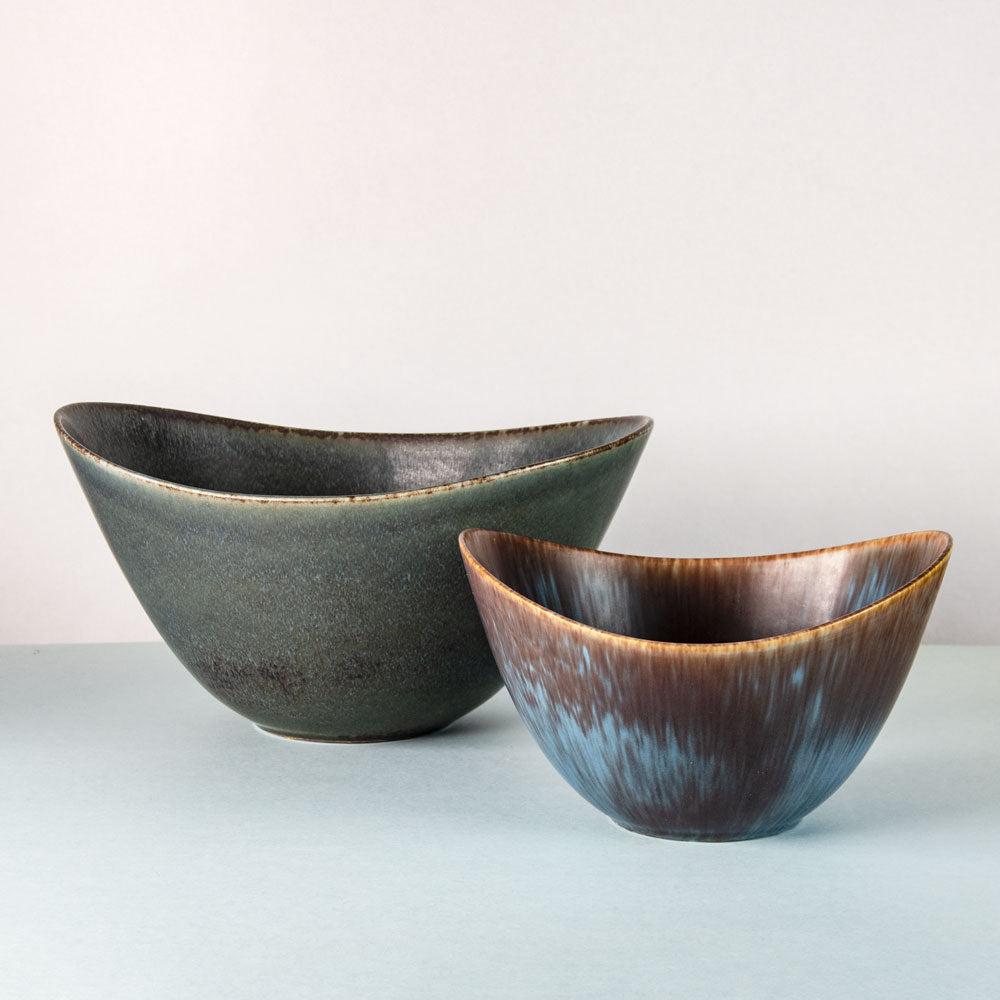 Two ovoid bowls by Gunnar Nylund for Rörstrand, Sweden