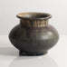 Carl Halier, own studio, Denmark, unique stoneware vase with olive glaze M4235