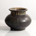 Carl Halier, own studio, Denmark, unique stoneware vase with olive glaze M4235