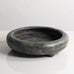 Carl Halier and Patrick Nordstrom for Royal Copenhagen, Denmark, unique stoneware bowl with blue-gray haresfur glaze M4302