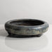 Carl Halier and Patrick Nordstrom for Royal Copenhagen, Denmark, unique stoneware bowl with blue-gray haresfur glaze M4302