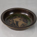 Just Andersen, Denmark, bronze bowl with inlaid fish to interior N3758