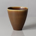 Per Linnemann-Schmidt at Palshus, Denmark, stoneware vase with brown glaze L3139