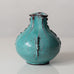 Svend Hammershøi for Herman A. Kähler Keramik, Denmark, vase with green and black glaze  L3357
