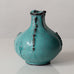 Svend Hammershøi for Herman A. Kähler Keramik, Denmark, vase with green and black glaze  L3357
