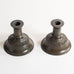 Just Andersen, Denmark, pair of Disko metal candleholders L3502