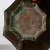 Sune Backstroms, Sweden, bronze octagonal bowl J1341