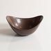 Gunnar Nylund for Rörstrand, ceramic elliptical bowl with brown glaze M5471