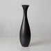 Group of six dark brown vases by Carl Harry Stålhane for Rörstrand, Sweden