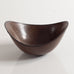 Gunnar Nylund for Rörstrand, ceramic elliptical bowl with brown glaze M5471