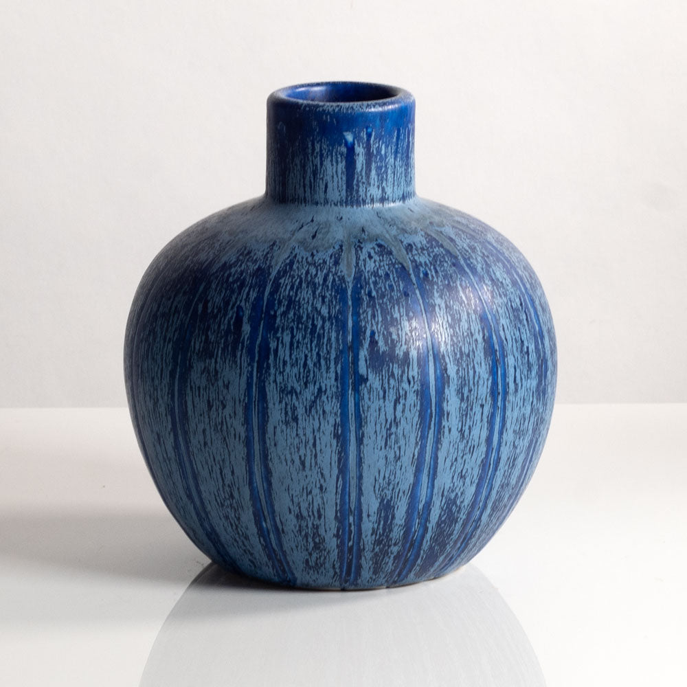 Eva Jancke Bjork for Bo Fajans, stoneware vase with matte blue glaze M5495
