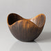 Gunnar Nylund for Rörstrand, Sweden, ceramic bowl with brown glaze J1031