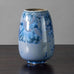 Sigrid May, Germany, unique porcelain vase with blue high-fired crystalline glaze J1307