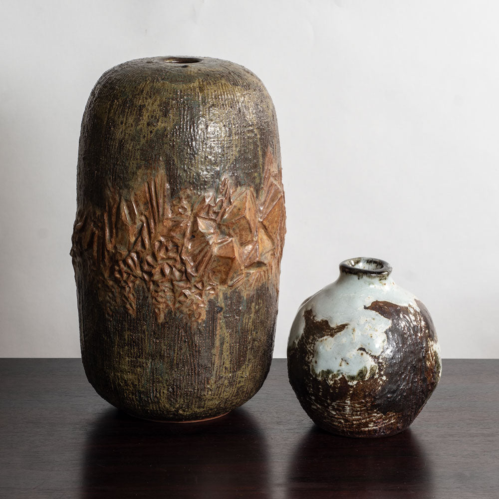 Two vases by Jørgen Mogensen, own studio,  Denmark