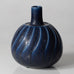 Wilhelm Kage for Gustavsberg, Sweden, Stoneware "Verkstad" vase  with blue haresfur glaze E7312