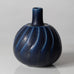 Wilhelm Kage for Gustavsberg, Sweden, Stoneware "Verkstad" vase  with blue haresfur glaze E7312
