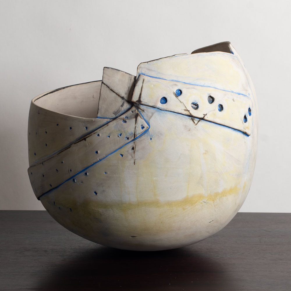 Gordon Baldwin, UK, large unique stoneware sculptural bowl M4306