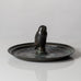 Just Andersen, Denmark, Disko metal candy tray with owl handle L3363