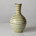 Stig Lindberg for Gustavsberg, Sweden, faiance vase with yellow, green and white decoration L3342