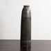 Carl Harry Stålhane for Rörstrand, Sweden, unique stoneware vase with brown glaze M4266